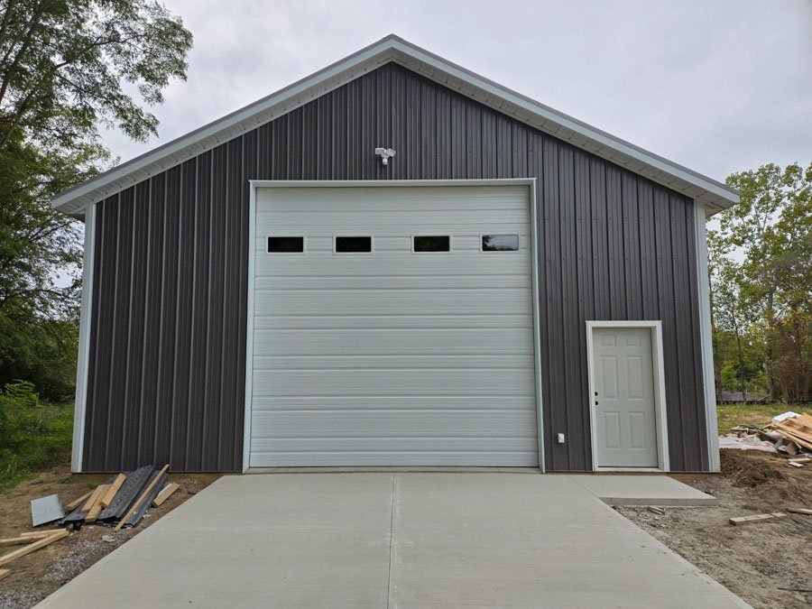 Residential garage door installation in Wolcottville, IN
